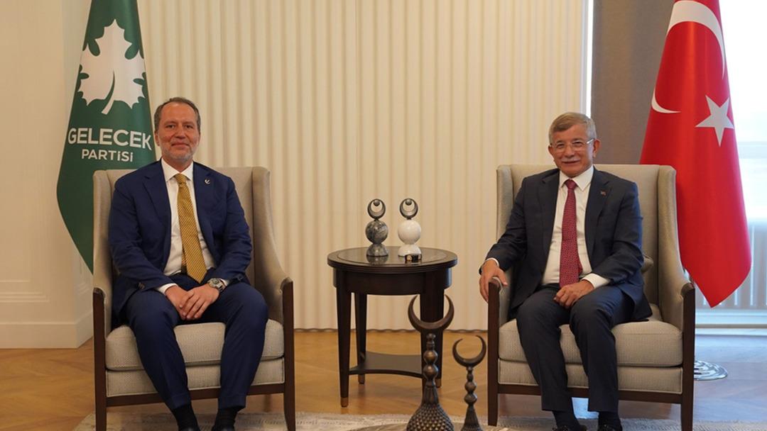 Yeniden Welffare Parti Başkanı Fatih Erbakan, Partinin Gelecek Başkanı Ahmet Davutoğlu 2'yi ziyaret etti